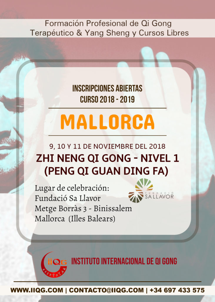 pad Dominant In advance Seminario Zhi Neng Qi Gong (Nivel 1) en Mallorca - Instituto Internacional  de Qi Gong